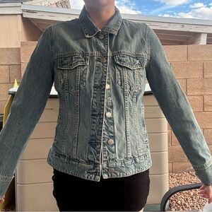 J. Crew Blue medium wash Denim Jean Jacket